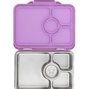Yumbox Madkasse m. 4 Rum - Bento Steel - Lavande Purple