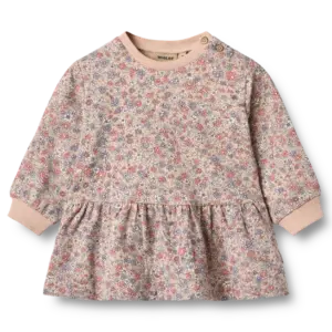 Zenia Sweatkjole - Rose dust flowers - 12 MDR.