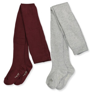 2-pak rib strømpebukser (92-98 cm)