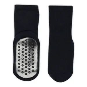 Ankelstrømpe Med Gummisål - navy - 25/28