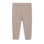 Baby Stribet Leggings - ALMOND/OW - 62 / 3 MDR.