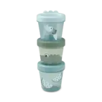 Babymad bøtte 3 stk. Croco - Grøn