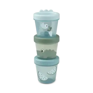 Babymad bøtte 3 stk. Croco - Grøn