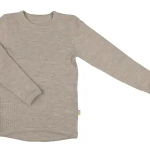 Bluse m/lange ærmer - Sesame Melange - 80