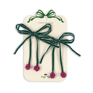 Cherry 2-pak hårspænder (One size)