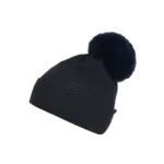 Chunky Oslo Beanie w fake fur - Navy - 51/53