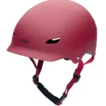 Cykelhjelm med retrolook - vintagerød S/M