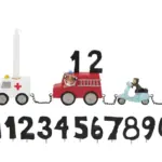 Fødselsdagstog, biler m. 11 tal