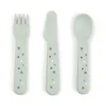 Foodie bestiksæt Happy dots Grøn