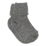Hilde baby strømper - Grey Melange - 17/18