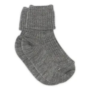 Hilde baby strømper - Grey Melange - 17/18