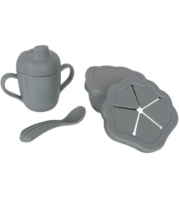 Konges Sløjd Spisesæt - Silicone - 3 dele - Light Blue Konges Sløjd Spisesæt - Silicone - 3 dele - Light Blue