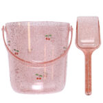 Konges Sløjd Strandsæt - Spand/Skovl - Glitter - Kirsebær