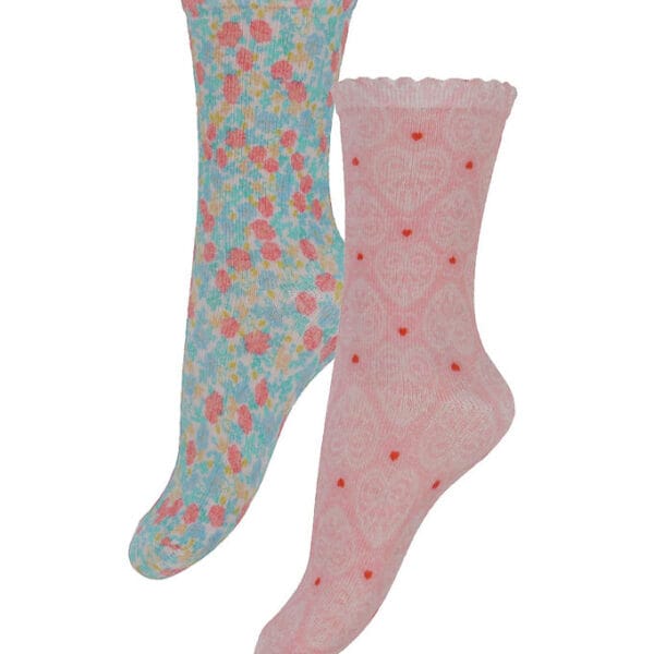 Konges Sløjd Strømper - 2-pak - Fiola/Lacy Pink Konges Sløjd Strømper - 2-pak - Fiola/Lacy Pink