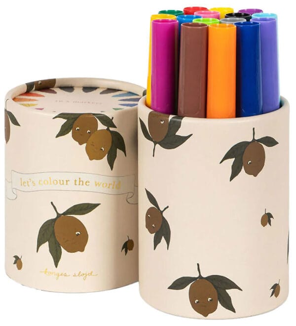 Konges Sløjd Tuscher - My Little Maker Set - 16 stk. - Lemon