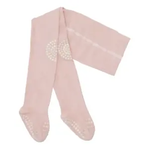 Kravle Strømpebukser Bambus - Soft pink - 12-18M