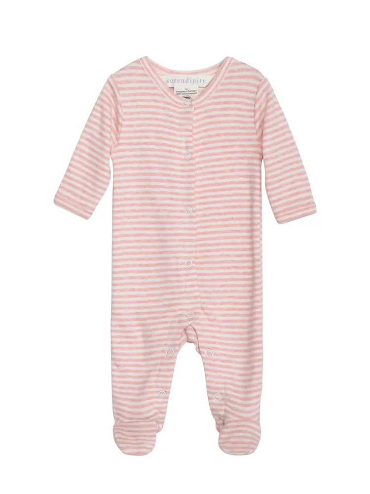 Nyfødt Dragt - Coral/Offwhite - 50 CM