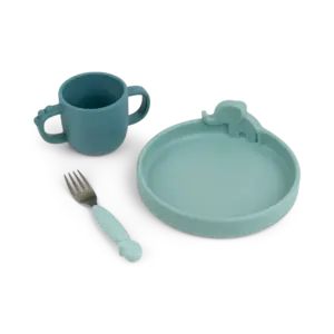 Peekaboo spisesæt - blå