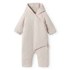 Rex - Vatteret Baby Heldragt - Light beige melange - 56/62