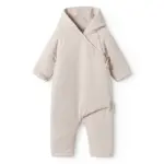 Rex - Vatteret Baby Heldragt - Light beige melange - 68/74
