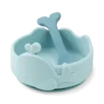 Silikone Stick & Stay skål og babyske Wally - Blå