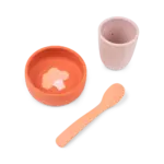 Silikone første spisesæt - Papaya