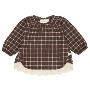 That's Mine Bluse - Henny - Dark Brown Melange