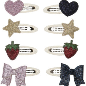 That's Mine Hårspænder - 8-pak - Tilly - Birch/Glitter