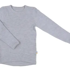 Top Langærmet Basic - Grå Melange - 130