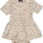 Tyra body kjole kortærmet - WHITECAP GRAY - 80