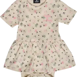 Tyra body kjole kortærmet - WHITECAP GRAY - 80