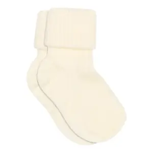 Uld Ankelstrømpe I Rib - Off White 432 - 29/32