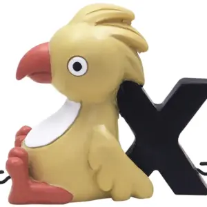 X bogstav med papegøje til navnetog