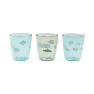 Yummy mini glas 3 stk. Happy clouds Grøn