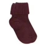 Baby rib ankelstrømpe - Grape Skin - 22/24