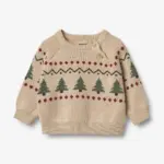 Balou Jacquard Pullover - Warm Sand - 92/2 ÅR