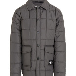 Calvin Klein Termojakke - Quilted Badge - Mørkegrå