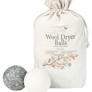 Cocoon Company Vaskebolde - Uld - 6-pak - Grå/Hvid