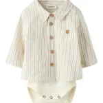 Felixo Langærmet Bodyskjorte - Turtledove - 56