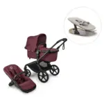 Fox 5 Renew complete inkl. Giraffe bouncer - dark cherry/polar white