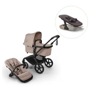 Fox 5 Renew complete inkl. Giraffe bouncer - desert taupe/tornado grey