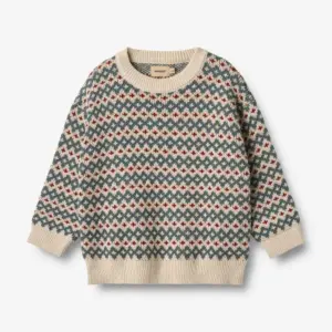 Harlow Jacquard Pullover - Offwhite - 3 ÅR