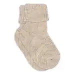 Hilde baby strømper - Beige Melange - 17/18