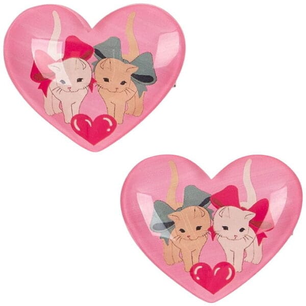 Konges Sløjd Hårspænder - 2-pak - Vilma - Bow Kitty