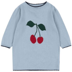 Konges Sløjd Kjole - Bomuld/Uld - Strik - Alexa - Blue Fog