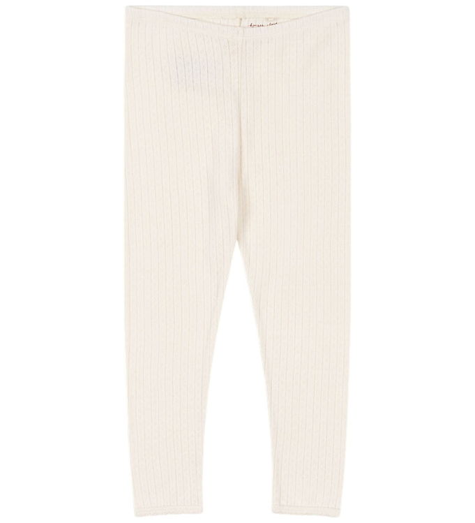 Konges Sløjd Leggings - Rib - Minnie - Antique White