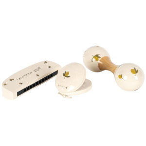 Konges Sløjd Musikinstrumenter - Træ - 3 Dele - Lemon