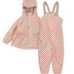 Konges Sløjd Regntøj m. Seler/Fleece - PU - Rainy Palme - Coeur