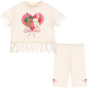 Konges Sløjd Shortssæt - T-shirt/Cykelshorts - Marah - Dew