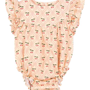 Konges Sløjd Sommerdragt - Musselin - Coco - Cherry Pink Motif